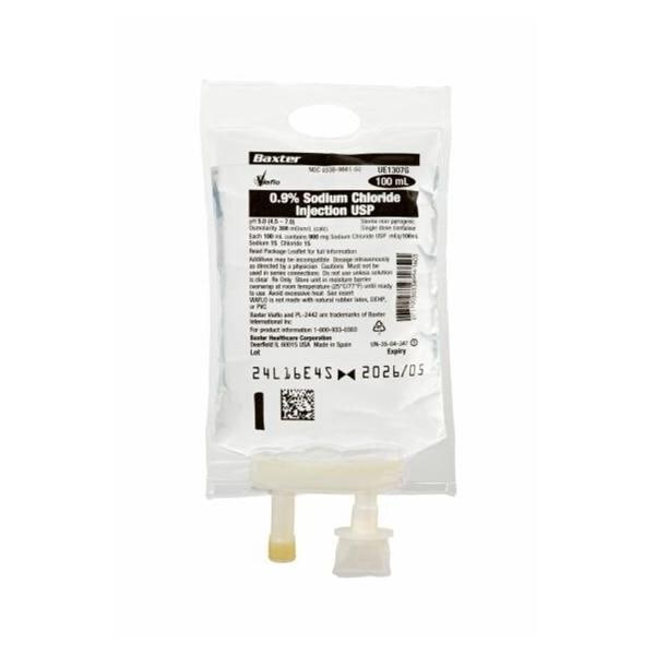 Viaflo IV Solution 0.9% Sodium Chloride 100mL Plastic Container D...