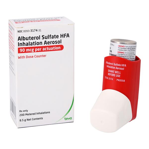 Albuterol Sulfate HFA Inhalation Aerosol 90mcg Inhaler 8.5g Each