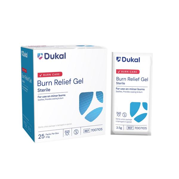 Dukal Burn Care Burn Relief Gel 3.5g 25/Bx