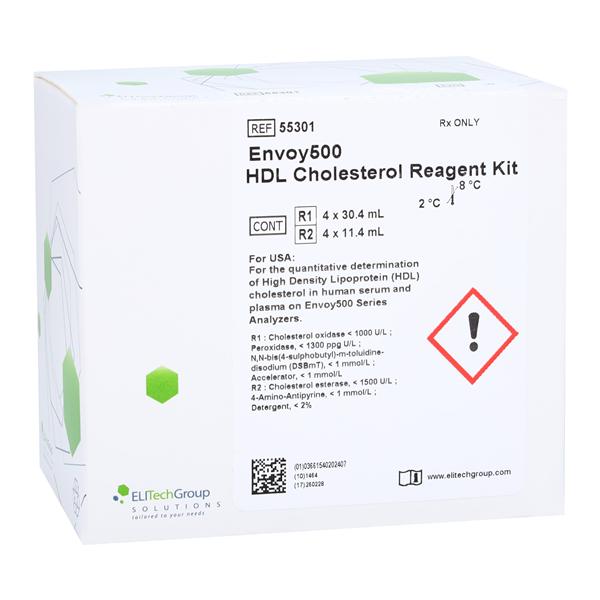 Envoy 500 Lipoprotein Cholesterol Test Kit R1:4x27/R2:4x9mL 8/Bx