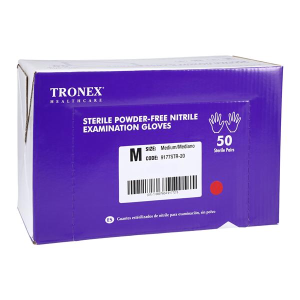 Nitrile Exam Gloves Medium Blue Sterile 200/Ca