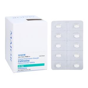 Cetirizine HCL Tablets 10mg 10x10 Unit Dose 100/Bx