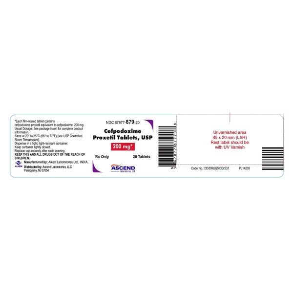 Cefpodoxime Proxetil Tablets 200mg Bottle 20/Bottle Each