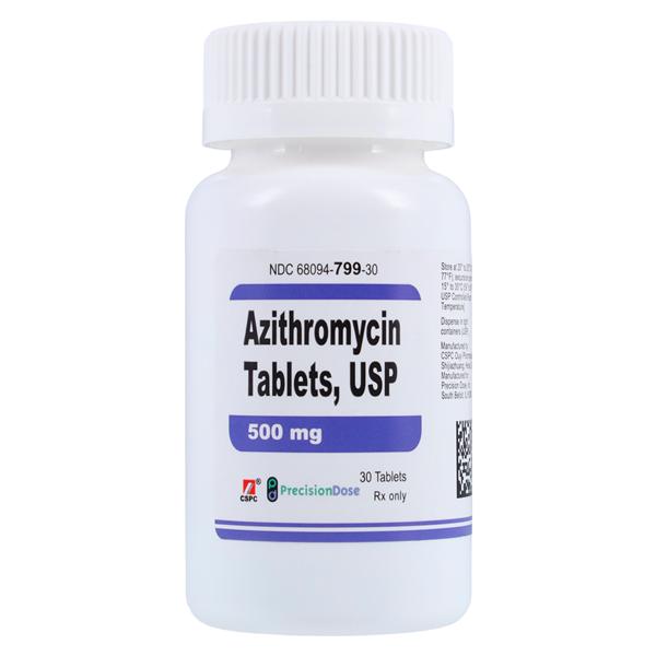 Azithromycin Tablets 500mg Bottle 30/Bottle Each