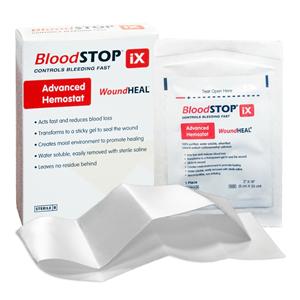BloodSTOP IX Sodium Carboxymethyl Cellulose Hemostat Dressing 2x14" Strl Rect