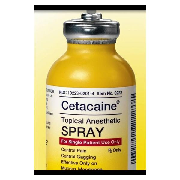Cetacaine Topical Spray 14%/2%/2% Banana Bottle 5Gm Each