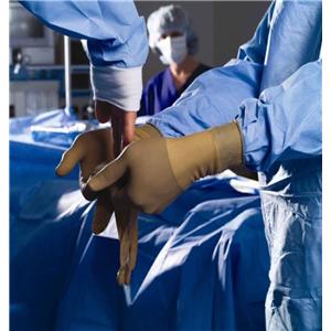 GAMMEX PI Hybrid Micro Polyisoprene / Neoprene Surgical Gloves 8 Brown 50Pr/Bx