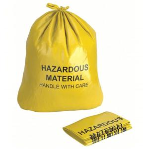 Waste Bag 6mil 38x65" Yellow Polyethylene 24/Pk