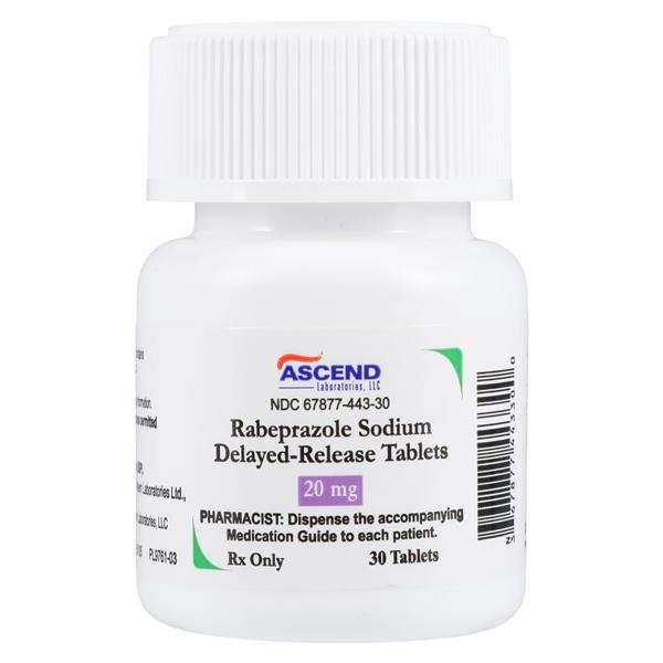 Rabeprazole Sodium Delayed-Release Tablets 20mg Bottle 30/Package