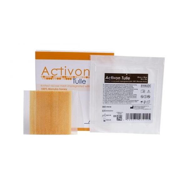 Activon Tulle 100% Manuka Honey Mesh Wound Dressing 4x4" Sterile Square