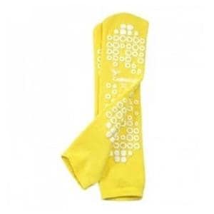 Patient Safety Slippers Double Terry Treads Yellow Large 48Pr/Ca