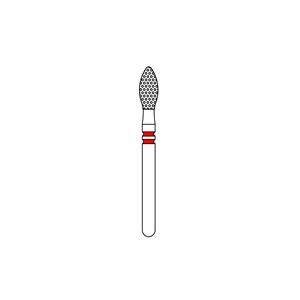 Two Striper Euro 16A Diamond Bur Friction Grip Fine Football 5/PK