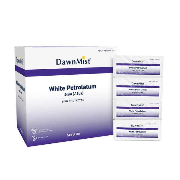 DawnMist Skin Protectant Petroleum Jelly Gel White Individually Wrapped 144/Bx
