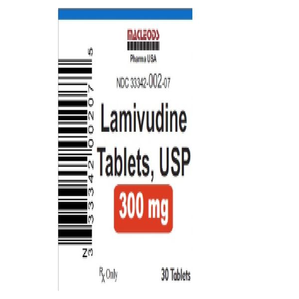 Lamivudine Tablets 300mg Bottle 30/Bt Each
