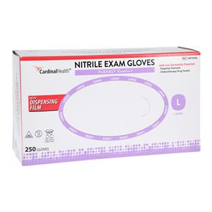Flexal Nitrile Exam Gloves Large Blue Non-Sterile 250/Bx