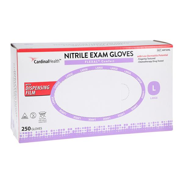 Flexal Nitrile Exam Gloves Large Blue Non-Sterile 250/Bx