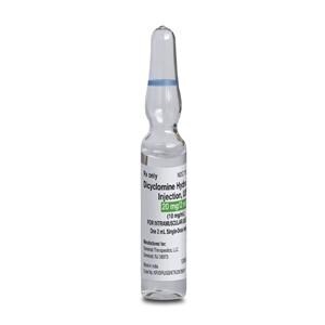 Dicyclomine HCl Injection 10mg/mL Ampule 2mL 5/Package