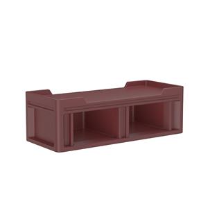 Endurance 1.5 Platform Bed New Polyethylene Burgundy Ea
