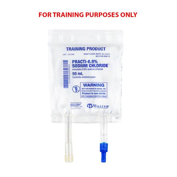 Practi-0.9% Sodium Chloride Sod Cl.9% Inj IV Bag Simulated Medication Ea