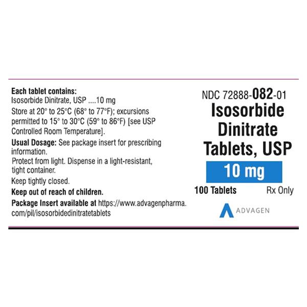 Isosorbide Dinitrate 10mg Each