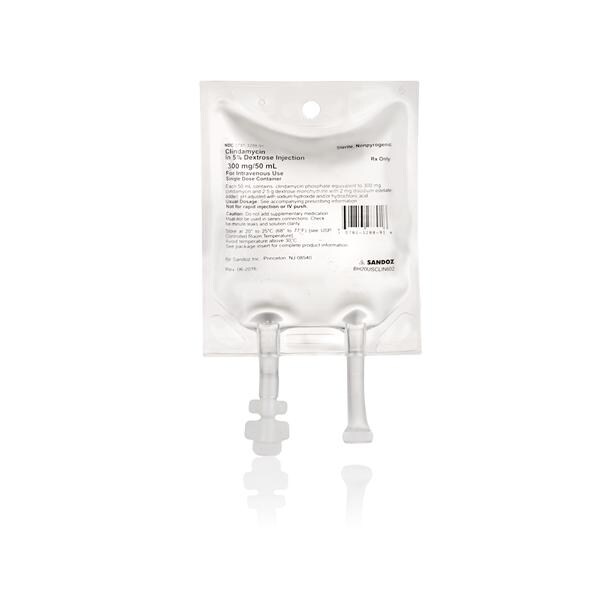 Clindamycin in 5% Dextrose Injection 6mg/mL Bag 50mL 24/Package