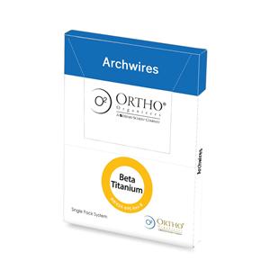 Mshrm Lp Archwire CNA Bta Nickel-Free Ti 0.019"x0.025" Pro Frm Arch 26mm 5/Pk