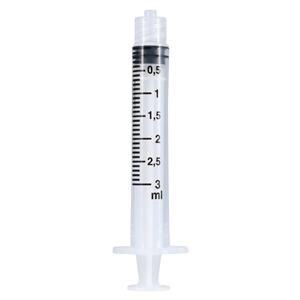 Syringe 3mL No Dead Space 100/Bx