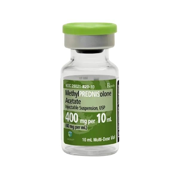 Methylprednisolone Acetate Injection 40mg/mL MDV 10mL Each