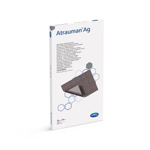 Atrauman Ag Polyamide Wound Contact Layer Dressing 4x8" Sterile Rctngl NAdh Gry