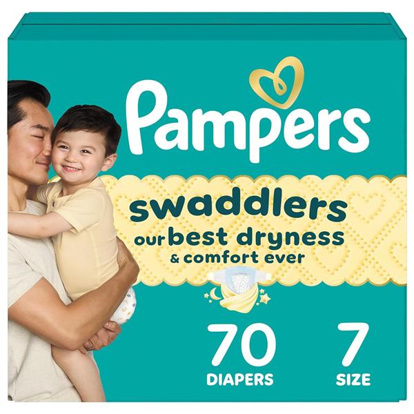 Pampers Swaddlers Diaper Size 7 70/Pk