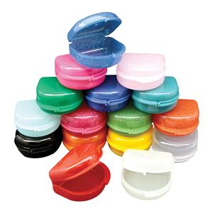 Retainer Cases Assorted Glow 25/Pk