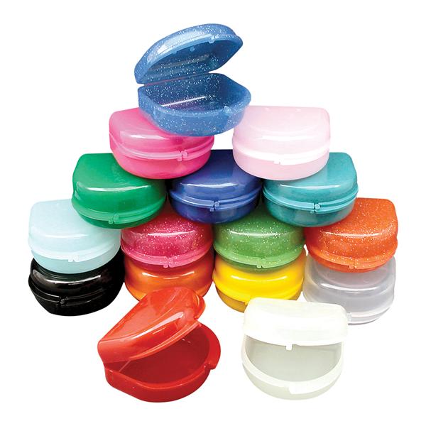 Retainer Cases Assorted Glow 25/Pk