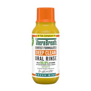 TheraBreath Deep Clean Fresh Mint Mouth Rinse 3 oz 72/Ca