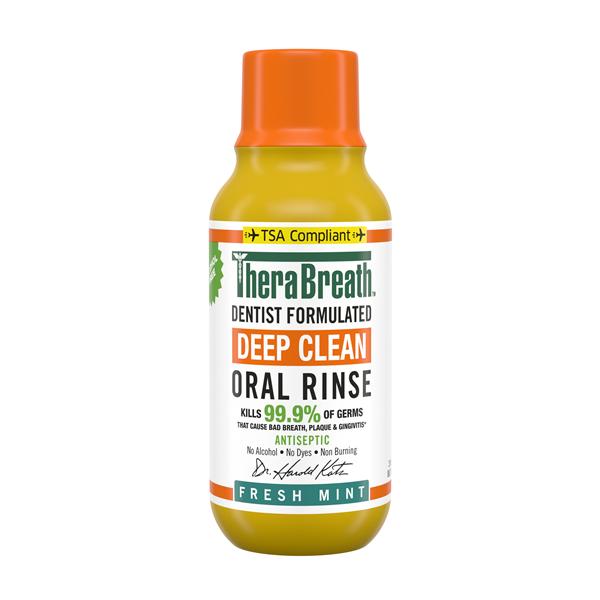 TheraBreath Deep Clean Fresh Mint Mouth Rinse 3 oz 72/Ca
