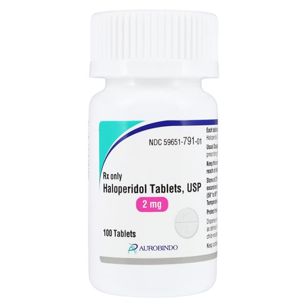 Haloperidol Tablets 2mg Bottle 100/Bottle Each