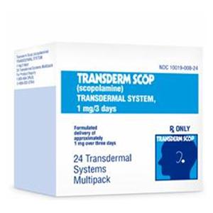 Transderm Scop Transdermal Patch 1mg/3 Days Pack 24/Package