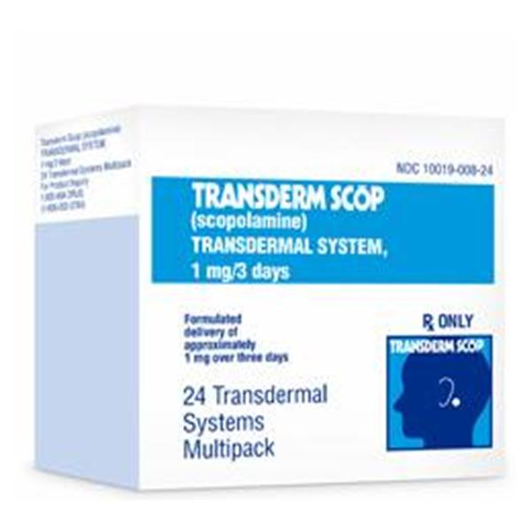 Transderm Scop Transdermal Patch 1mg/3 Days Pack 24/Package