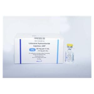 Lidocaine HCl Injection 1% SDV 5mL 25/Package