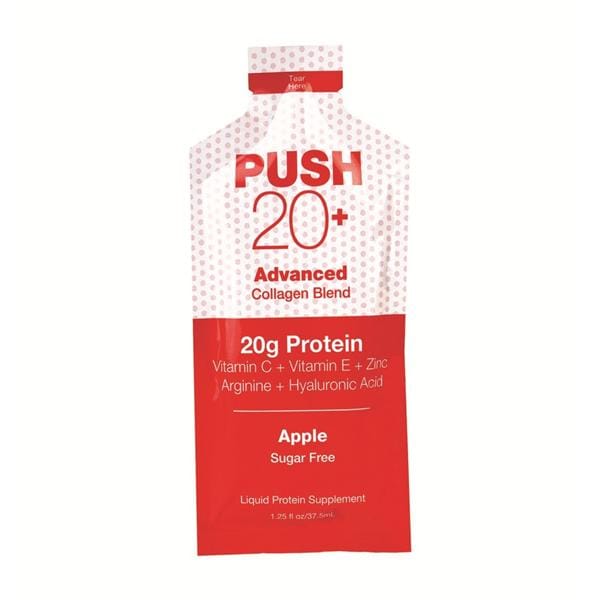 PUSH 20+ Supplement Liquid SF / GltnFr Clgn Blnd Orange 1.25oz Packet 60/Ca