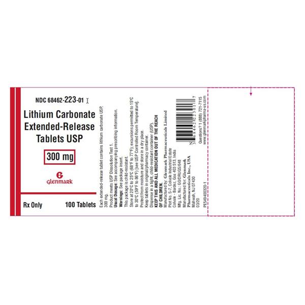 Lithium Carbonate Extended-Release Tablets 300mg Bottle 100/Bottle Each