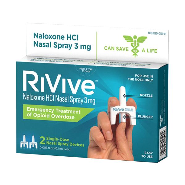 RiVive Nasal Spray 3mg 0.1mL Single Dose 2/Cr