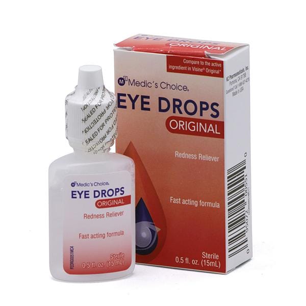 Tetrahydrozoline HCl Eye Drops 0.05% 15mL 15mL/Bt