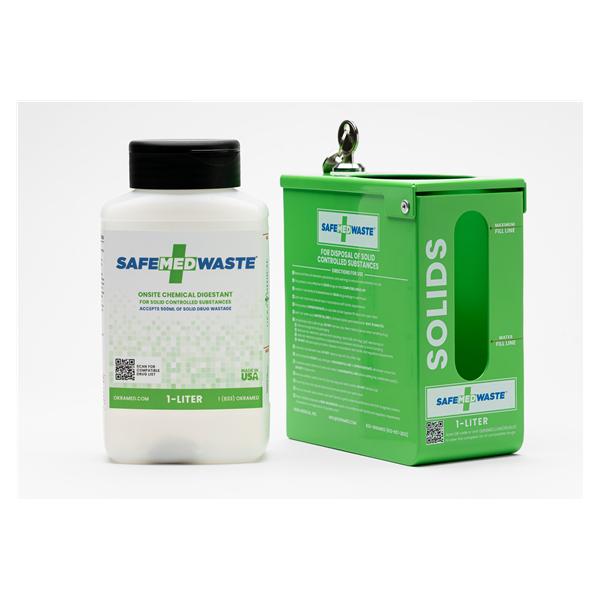 SafeMedWaste Solid Medication Drug Disposal 1Lt 8/Ca