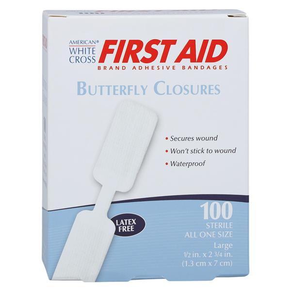 American White Cross First Aid Wound Closure Bandage Plastic 1/2x...
