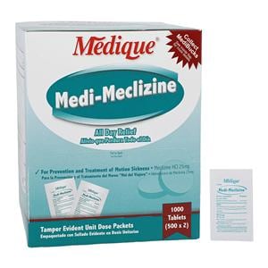 Medi-Meclizine Anti-Nausea Tablets 25mg 500x2/Box