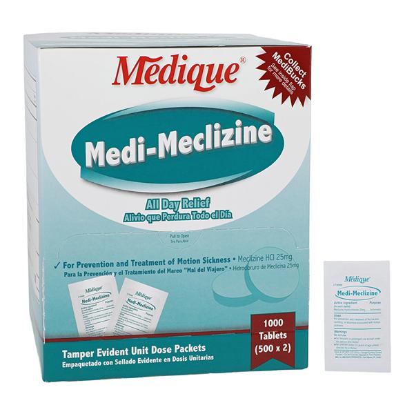 Medi-Meclizine Anti-Nausea Tablets 25mg 500x2/Box