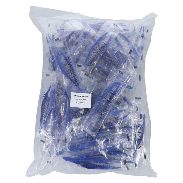Tweezer Plastic Disposable 100/Box