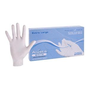 Alasta White Nitrile Exam Gloves X-Large White Non-Sterile, 10 BX...