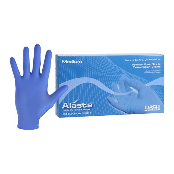 Alasta Soft Fit Nitrile Exam Gloves Medium Blue Non-Sterile, 10 B...