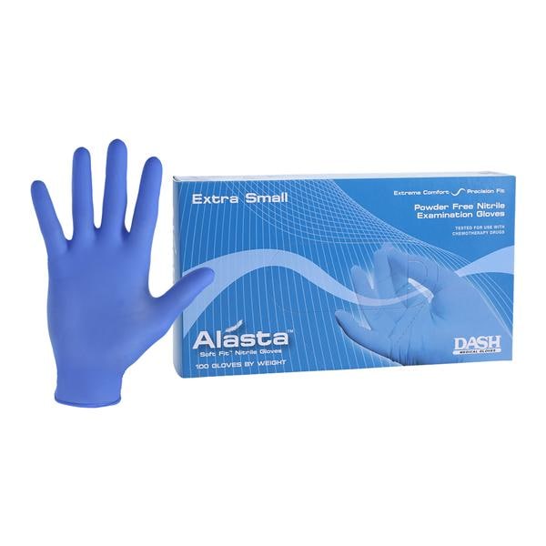 Alasta Soft Fit Nitrile Exam Gloves X-Small Blue Non-Sterile, 10...